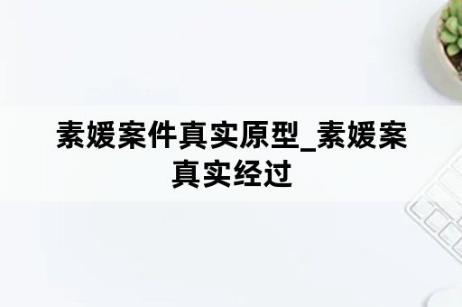 素媛案件真实原型_素媛案真实经过